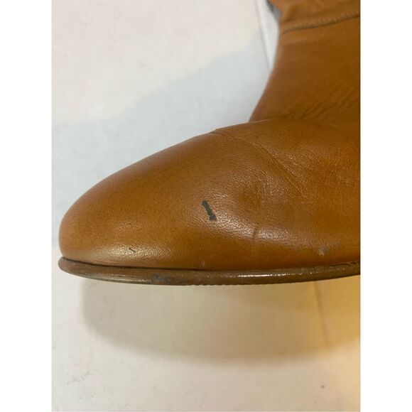 Women’s E Irene Nine West Mid Calf Tan Boots Size 7 M - Picture 2 of 6